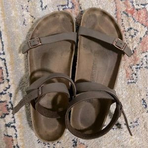 Birkenstock Yara tan strappy sandals 39